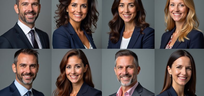 8 Corporate Headshots für einen starken Firmeneindruck